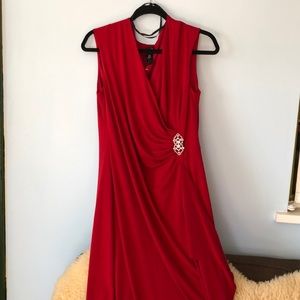 Woman’s red long party dress, ENFOCUS WOMAN, 14W